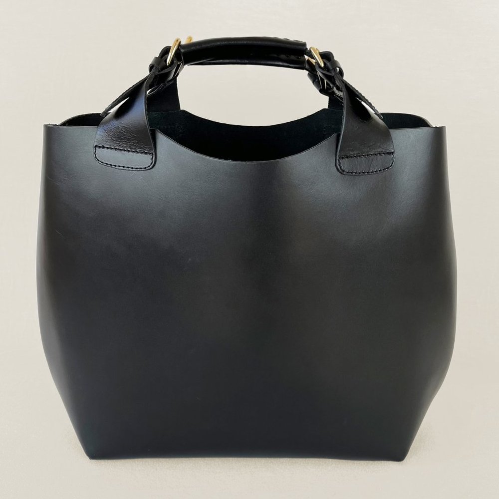 Zara Woman Buffalo Leather Tote